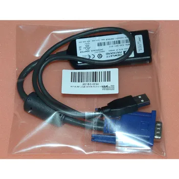 396633-001 עבור HP 336047-B21 KVM USB כבל מתאם 396633-001 VGA to RJ45+USB בשביל KVM ממשק המתאם 1PK מסוף וירטואלי USB