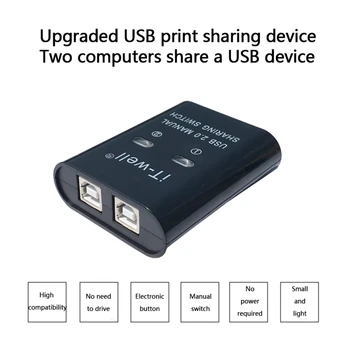 USB 2.0 ידנית שיתוף מתג שיתוף מדפסת מכשיר האב 2 1 העברת נתונים רכזת ממיר Dropshipping