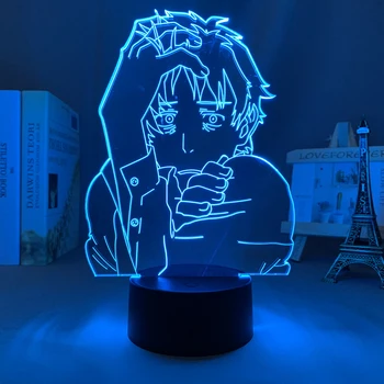 אור Led לילה אנימה ברוכים הבאים NHK Tatsuhiro Satou על עיצוב חדר השינה של אור על סוללות מתנת יום הולדת מנגה 3d המנורה