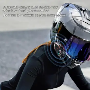 אופנוע קסדות אלחוטיות Bluetooth-דיבורית אישית תואמת מוטו הקסדה אוזניות HIFI 500m אופנוע אינטרקום עבור נשים גברים רוכב