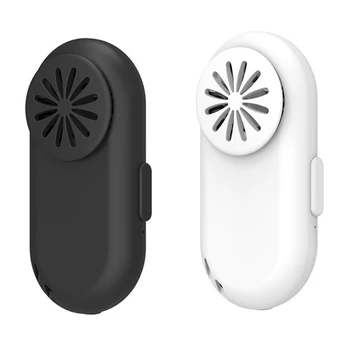 לשימוש חוזר נייד מאוורר קליפ-מסנן אוויר נטענת USB פליטה מיני מאוורר אישי לביש מטהרי אוויר על הפנים מסכה