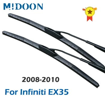 MIDOON היברידית מגבים עבור אינפיניטי EX35 להתאים חבר זרועות 2008 2009 2010